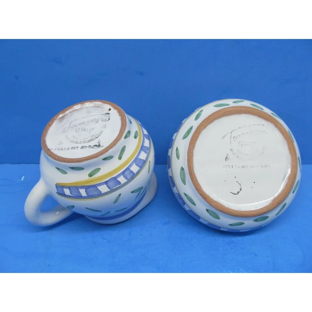 Williams Sonoma Tournesol Italy Sugar Bowl With Lid And Creamer EUC